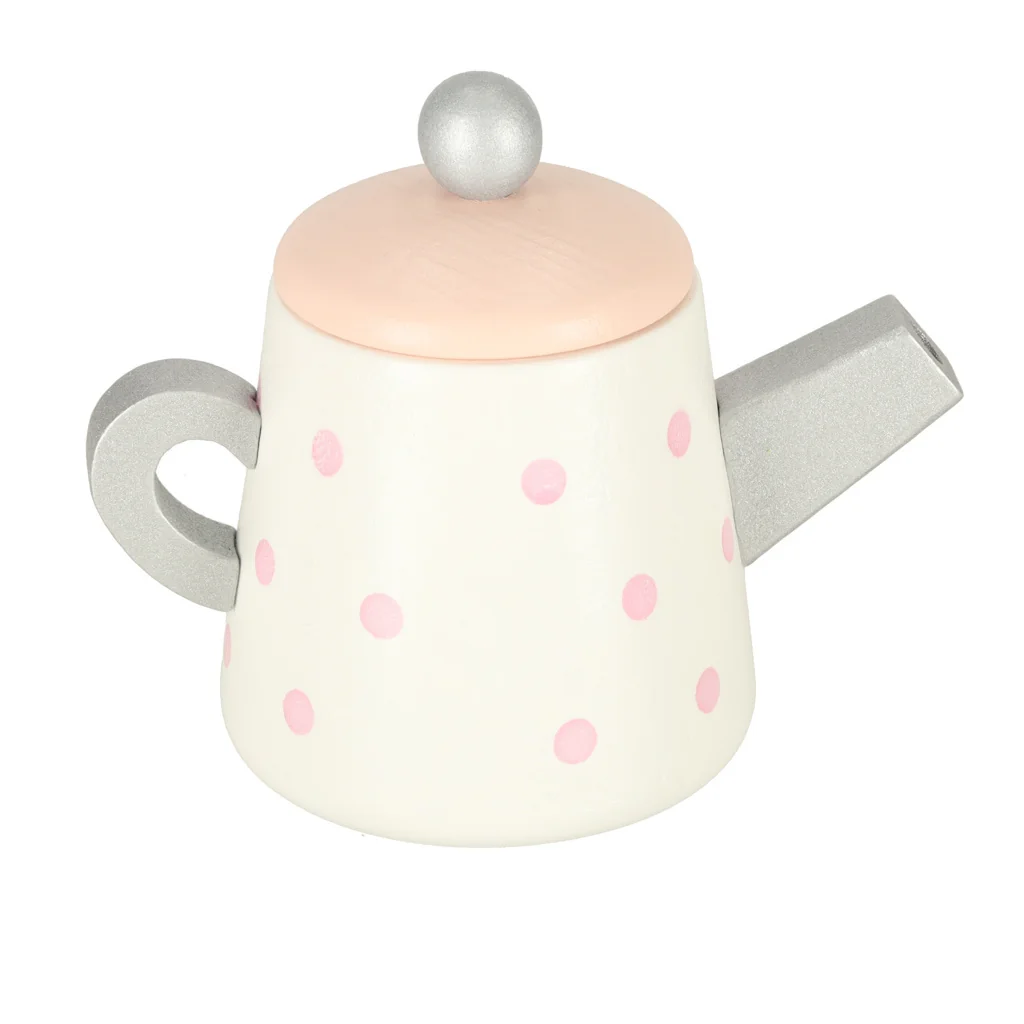 MG Tea Time detský drevený čajový servis, ružový