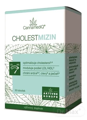 CannamediQ CHOLESTMIZIN 1×30 cps, výživový doplnok