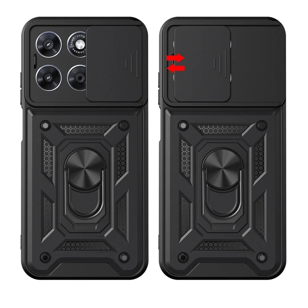 Tech-Protect Camshield kryt na Motorola Moto G67 / G77, čierny