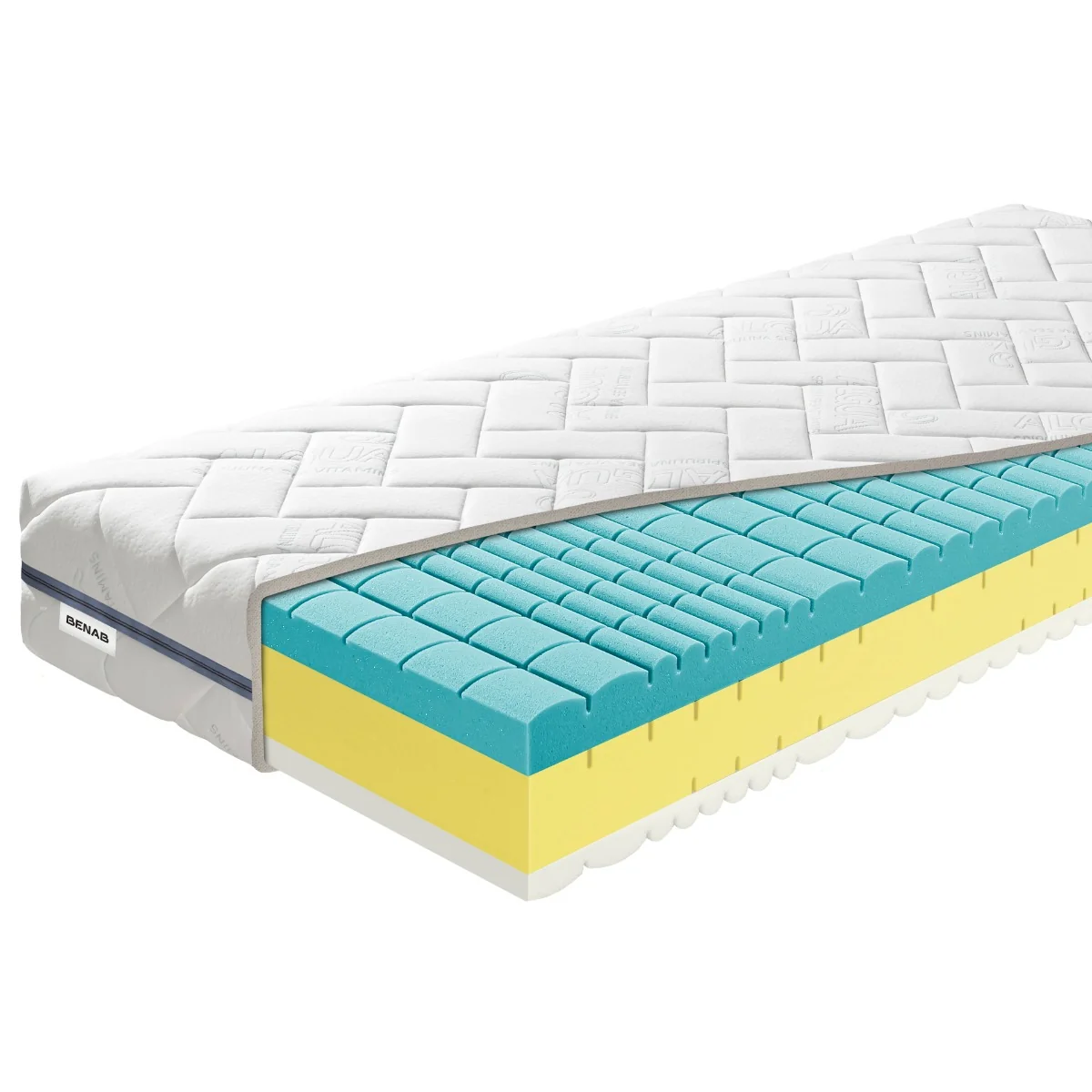 Matrac Benab King SeniorComfort 24 HR Antidecubit H3 / H4 200 x 220 cm Penový matrac 24 cm sendvičový zónová  ortopedické