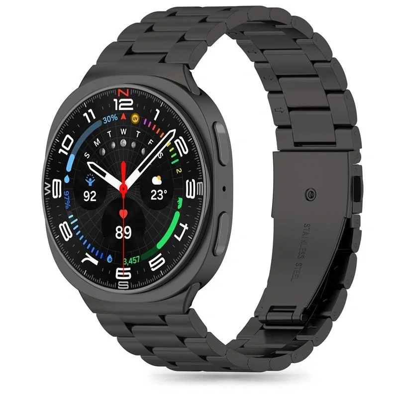Tech-Protect Stainless remienok na Samsung Galaxy Watch 8 / Classic (40 / 44 / 46mm), black 0 / 44 / 46mm), black