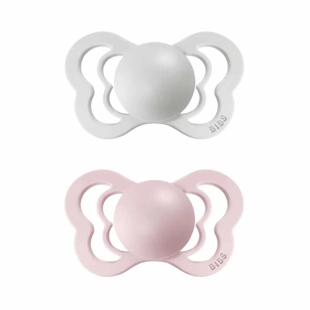 BIBS Couture ortodontické cumlíky z prírodného kaučuku 2ks veľkosť 1 - Haze / Blossom