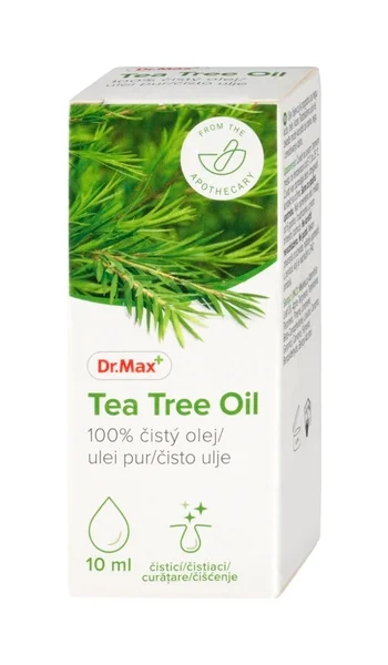 Dr. Max Tea Tree Oil 1×10 ml, 100 % čistý olej z čajovníka austrálskeho