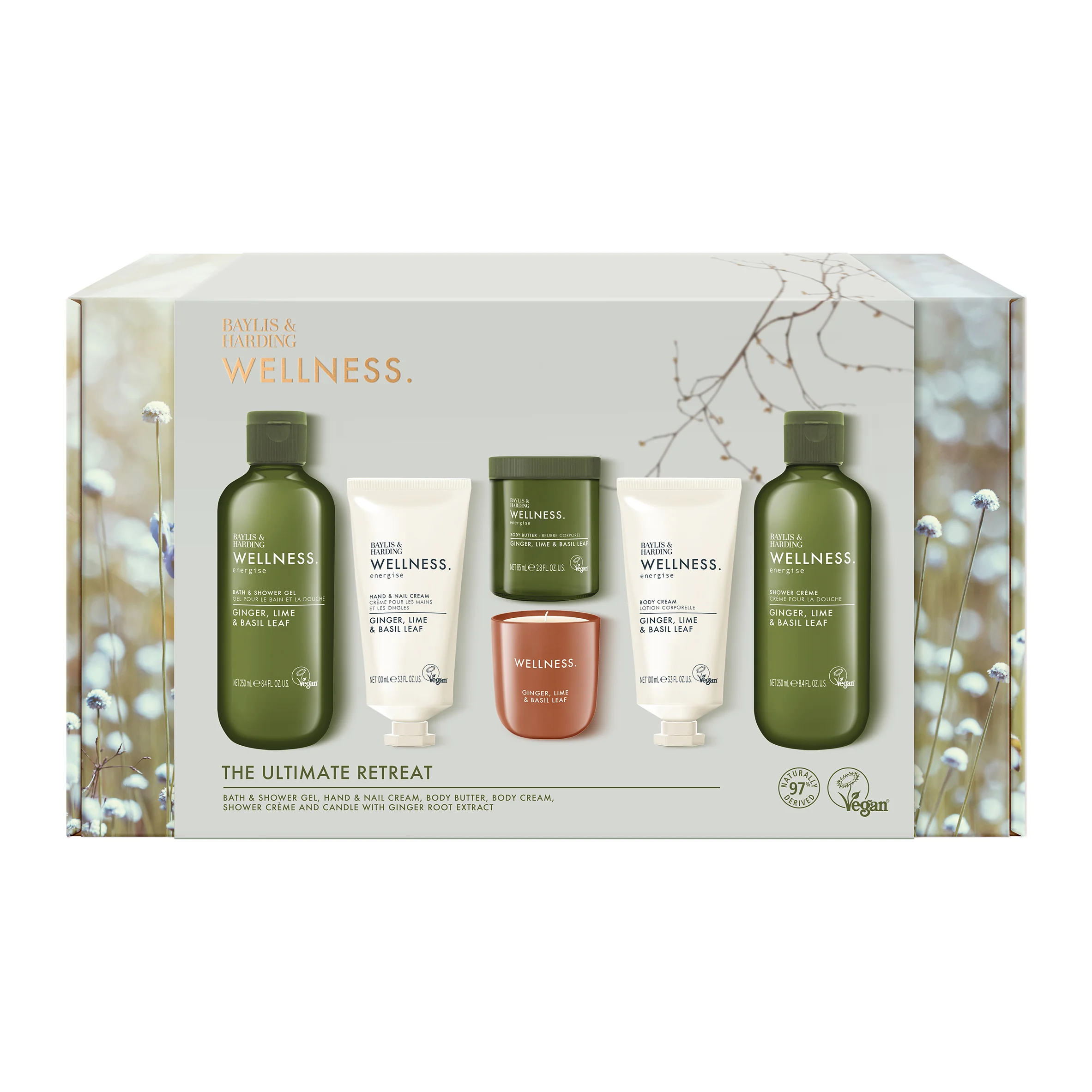 Baylis & Harding Sada starostlivosti o telo Zázvor&Limetka 6 ks