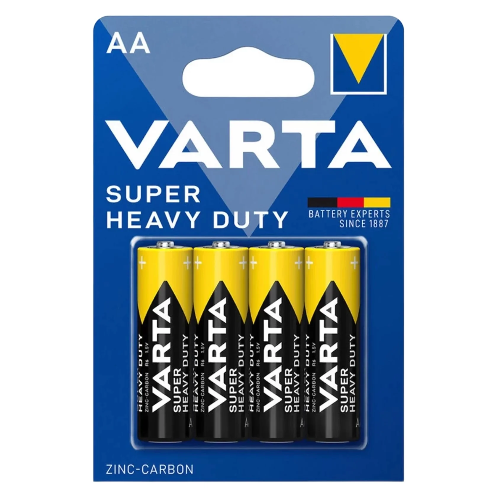 VARTA SUPERLIFE zinkovo-uhlíkové batérie 4ks AA