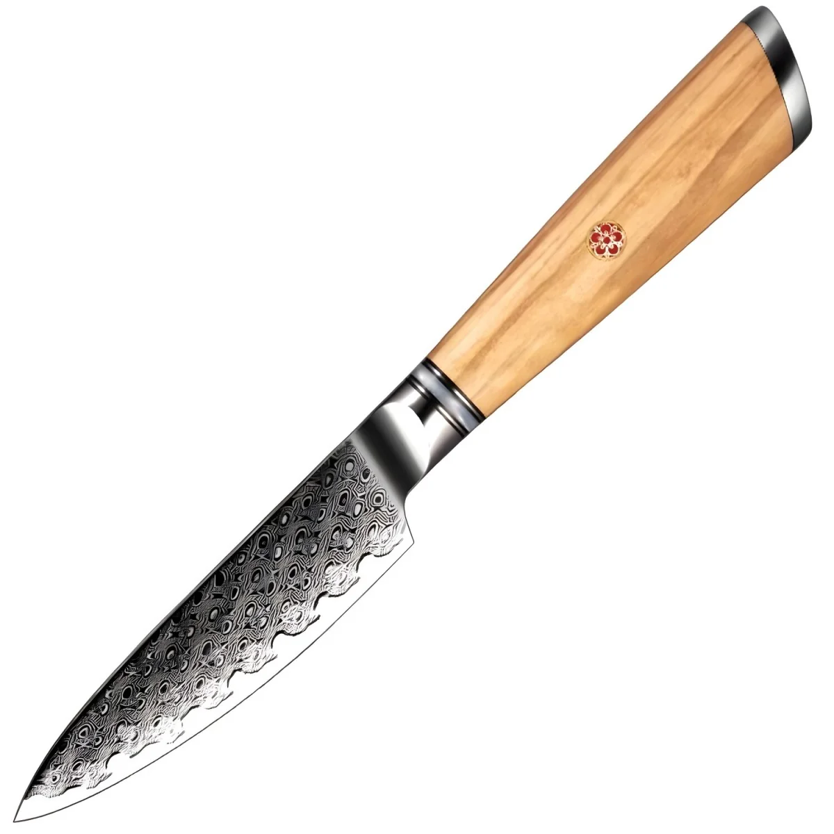 Damaškový kuchynský nôž Hisano-Paring 22cm, čepeľ 9,5cm