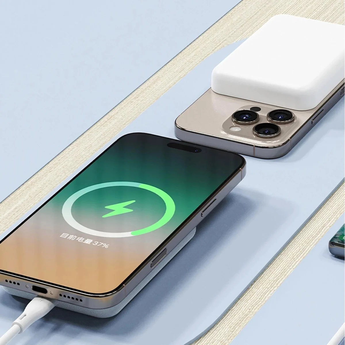 Dudao K26S MagSafe Power Bank 5000mAh USB / USB-C 20W, biely