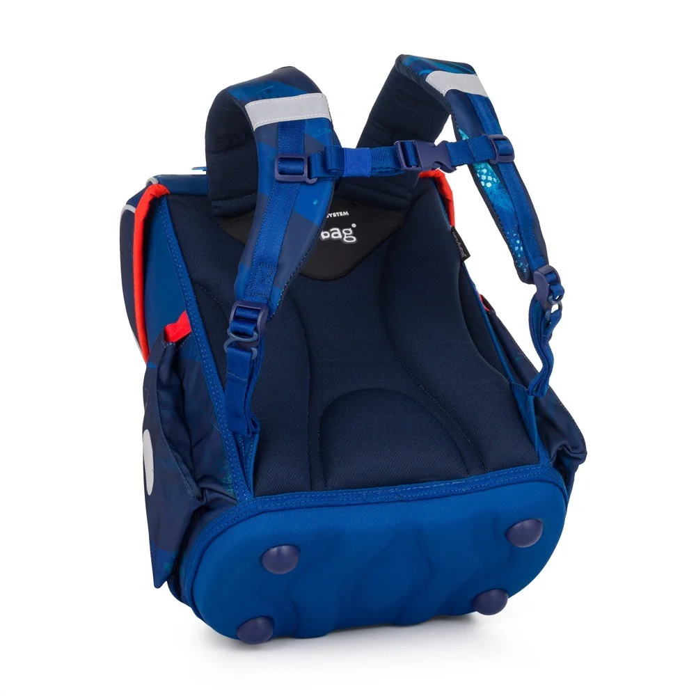 Školská aktovka PREMIUM Hokej ergonomická, modrá