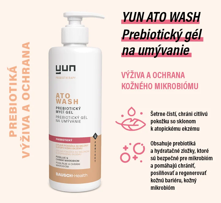 YUN ATO WASH Prebiotický gél na umývanie 200 ml