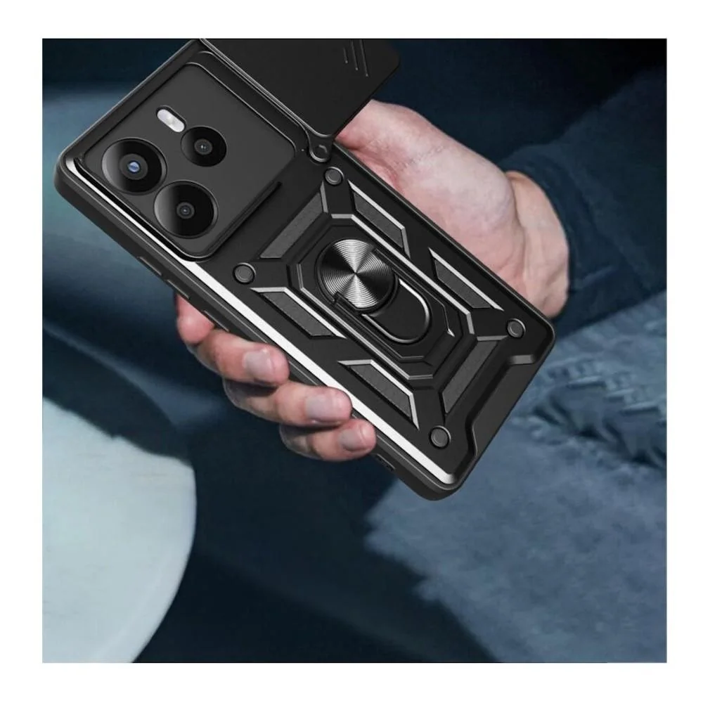 Pancierové puzdro pre Xiaomi Redmi Note 14 4G - Čierna
