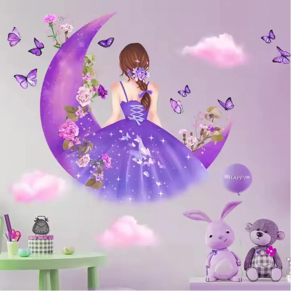 Samolepka na stenu/Tapeta Moon Girl