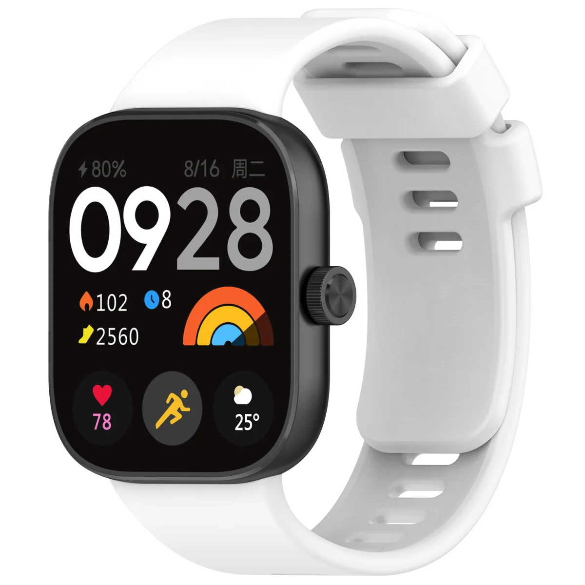 BStrap Silicone remienok na Xiaomi Redmi Watch 4 white