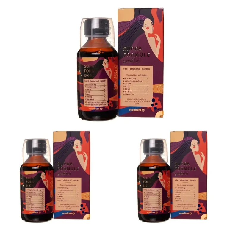 3 x Supra formula kolagen 7000mg - Koža, vlasy, nechty Koža, vlasy, nechty - elixír krásy v tekutej forme