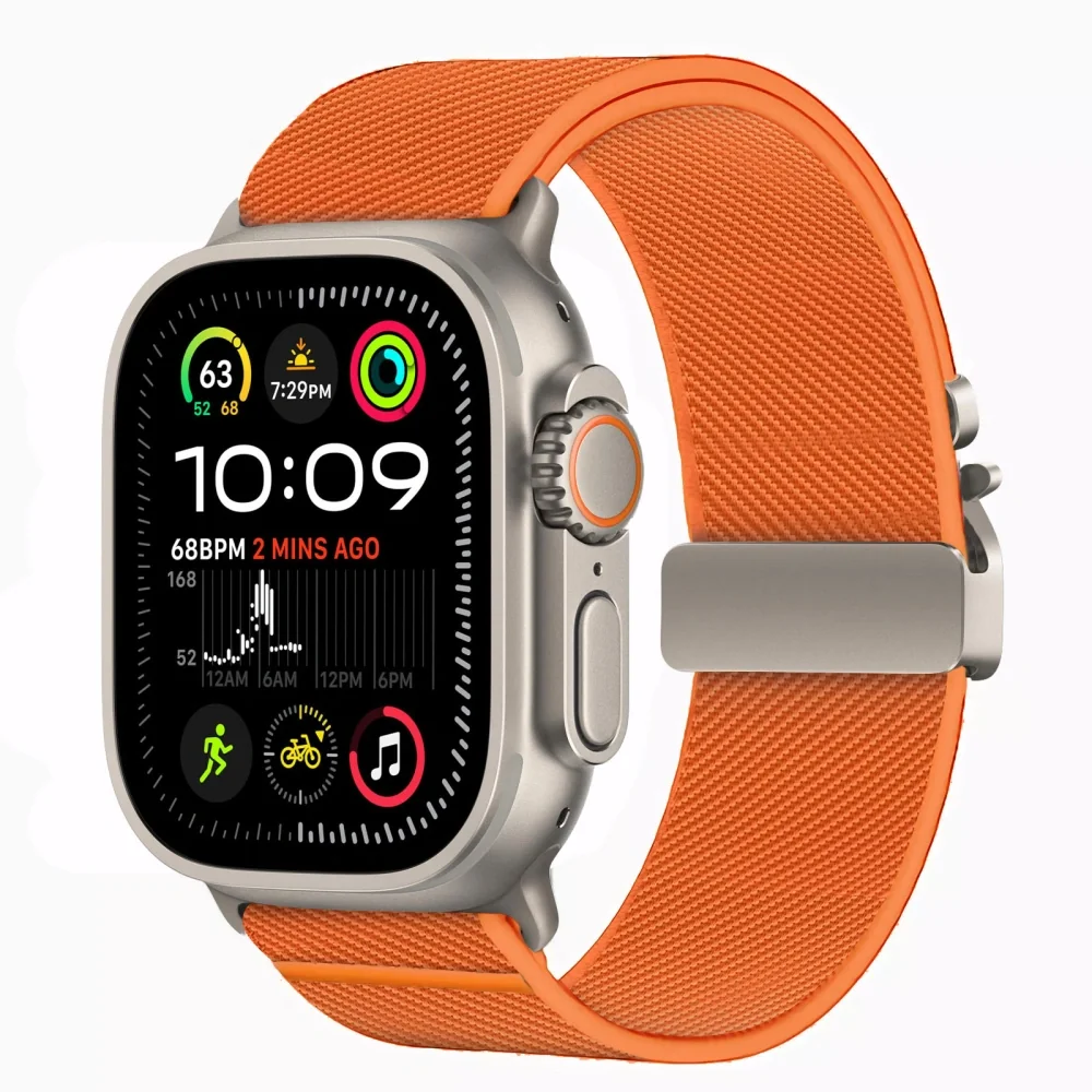 Tech-Protect Nylon Clasp remienok na Apple Watch 44/45/46/49mm, orange