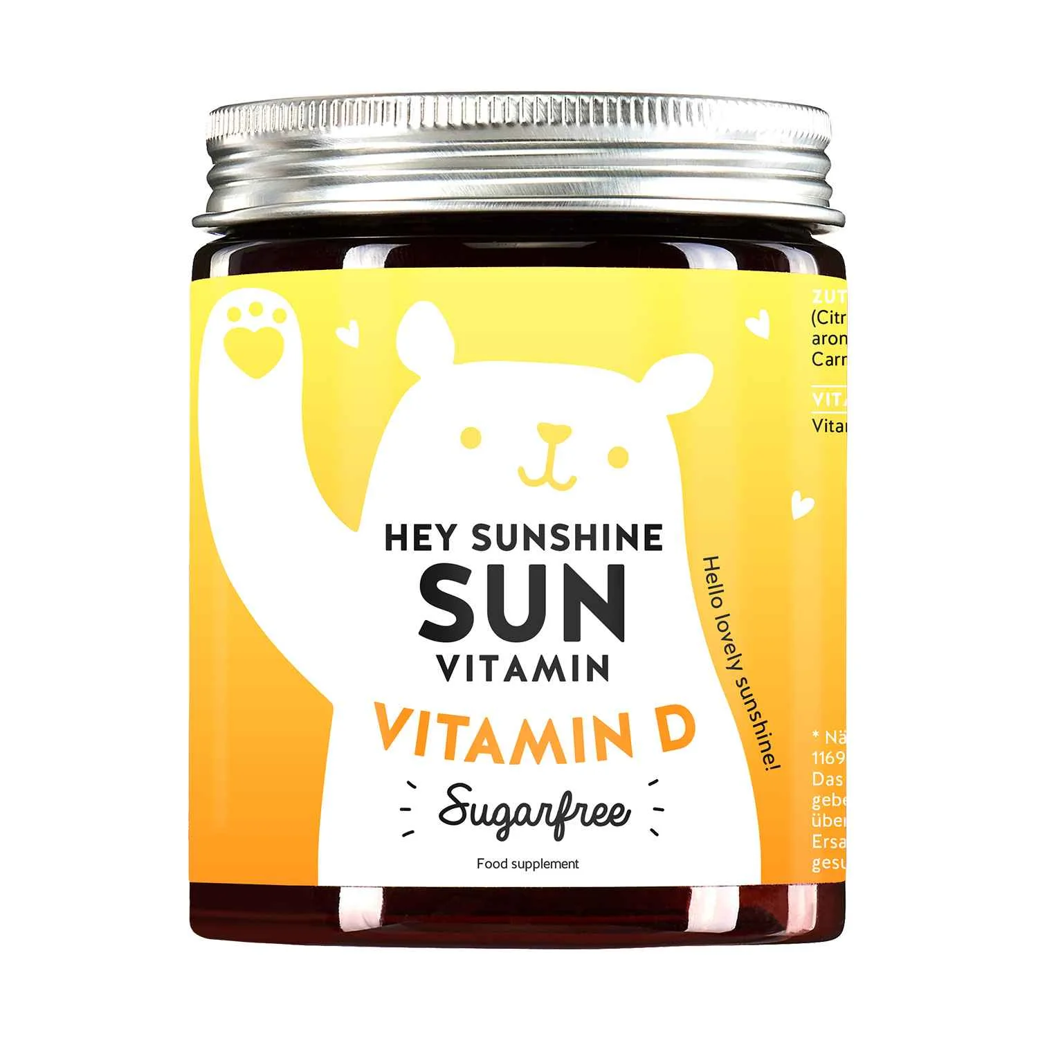 Bears With Benefits Hey Sunshine komplex s vitamínom D3 bez cukru 1×60 ks, vitamín D3