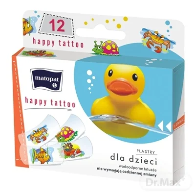 Matopat Happy Tattoo - náplasť s tetovačkou 1×12 ks, náplasti