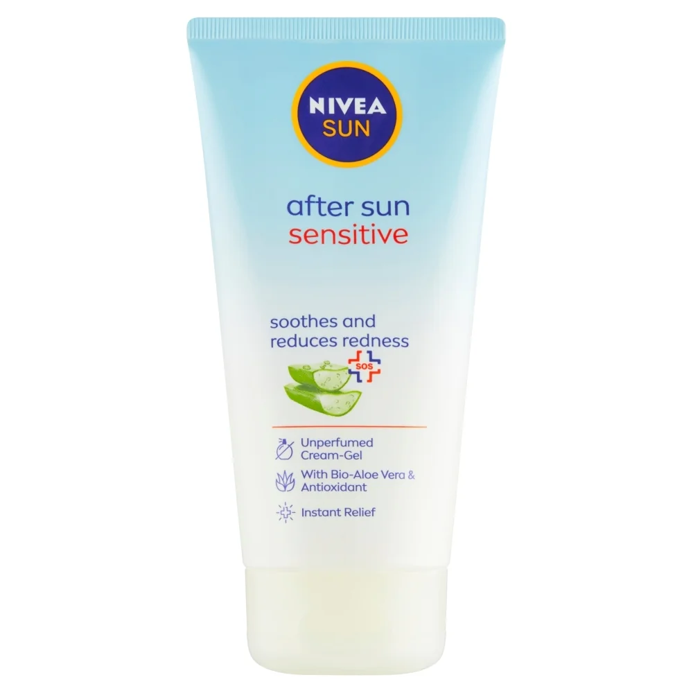 NIVEA After Sun Sensitive upokojujúci krémový gél po opaľovaní, 175 ml