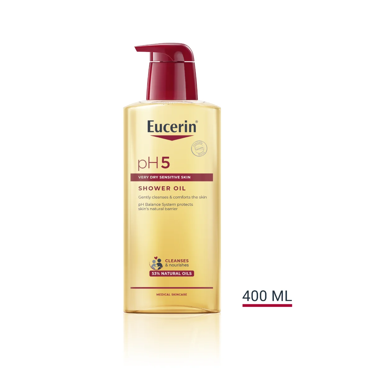 Eucerin pH5 Sprchový olej 1×400 ml, pre citlivú pokožku