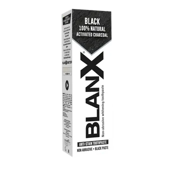 BlanX Black Charcoal zubná pasta - čierna 1×75 ml, zubná pasta