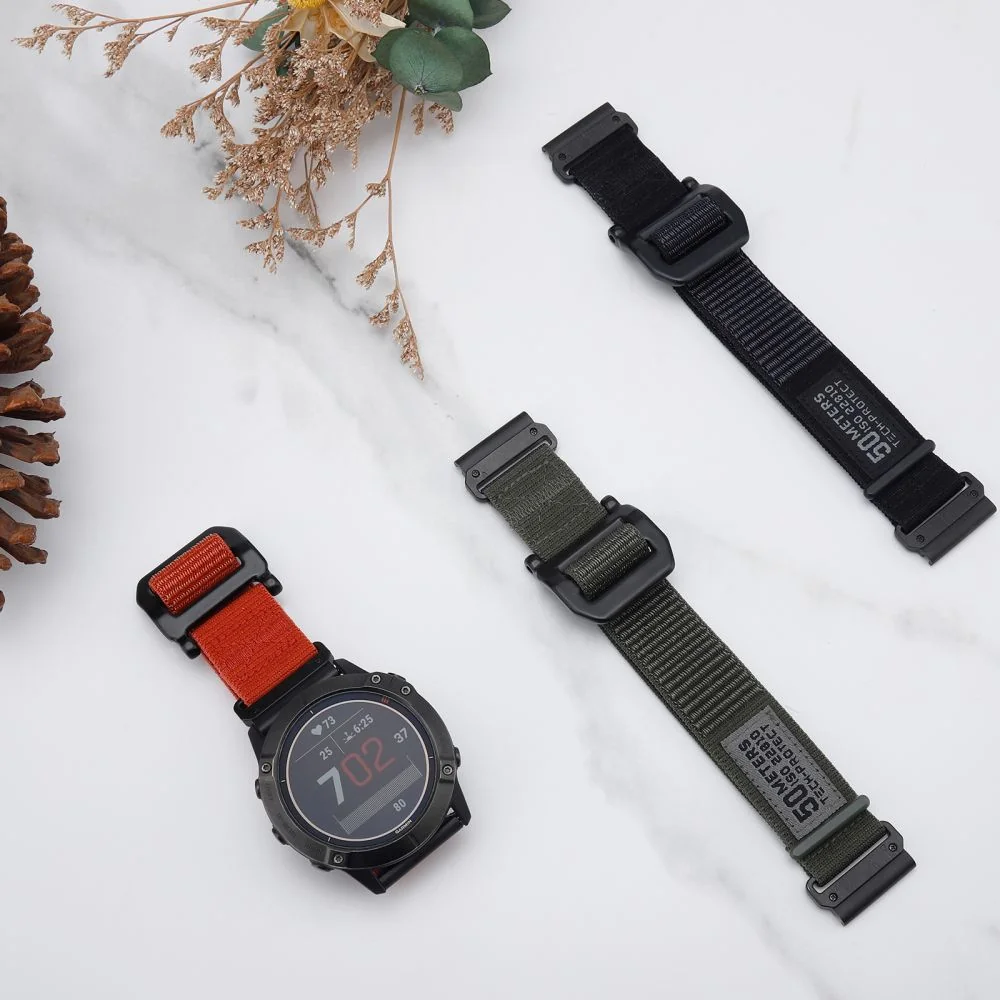 Tech-Protect Scount remienok na Garmin Fenix 5 / 6 / 6 Pro / 7 military green