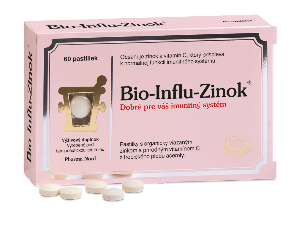 PHARMA NORD BIO-INFLU-ZINOK 1×60 ks, výživový doplnok
