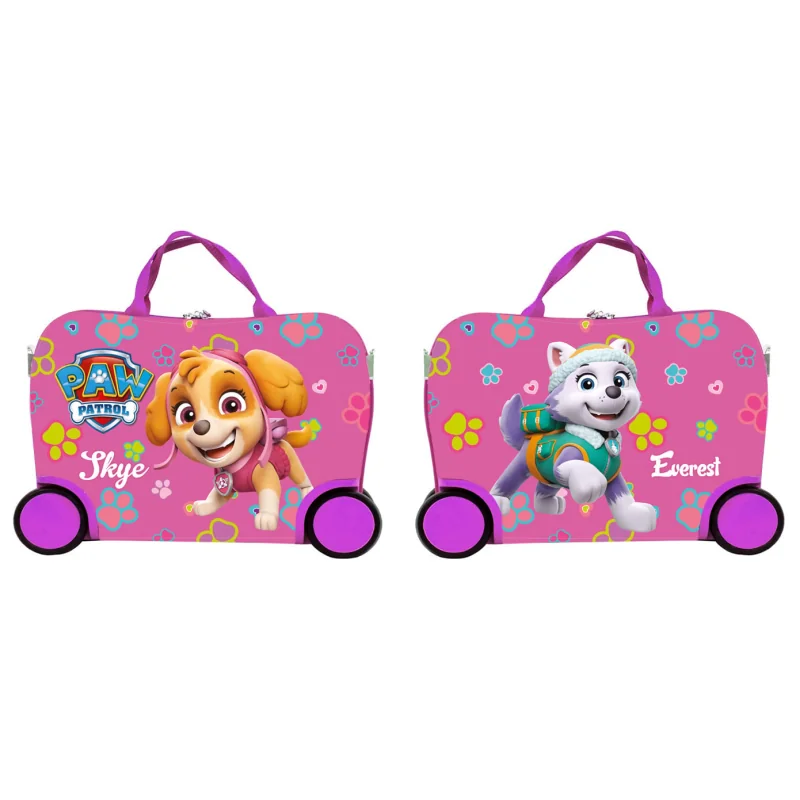 Nickelodeon Detský kufor na kolieskach Paw Patrol, ružový, 28 l