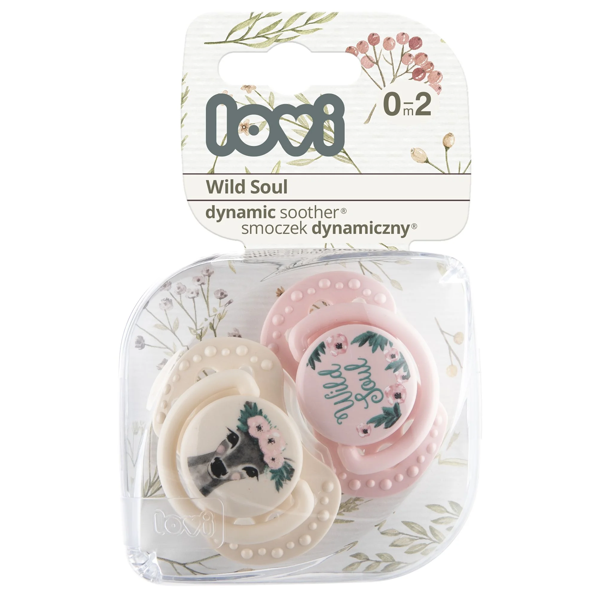 Lovi Dynamický utišujúci cumlík 0-2m 2ks Wild Soul girl 1×2 ks, utišujúci cumlík 0-2m