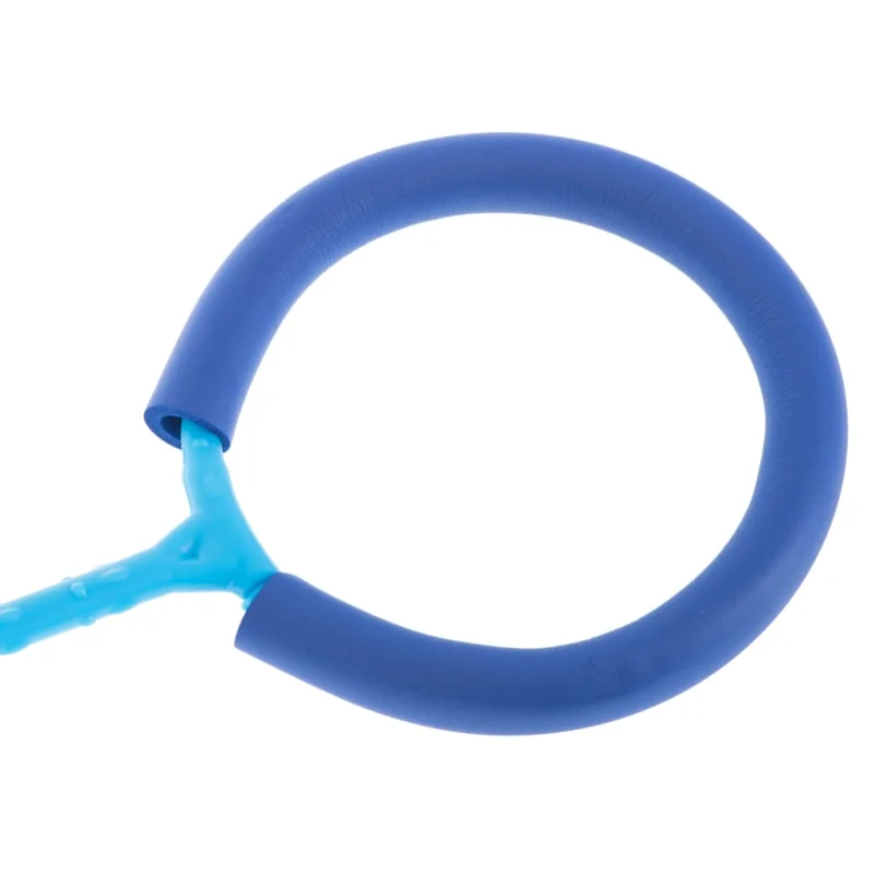 Hula hoop na nohu, švihadlo, skipper ball, svietiaca blikajúca LED modrá - zábavná športová sada s LED efektom pre deti