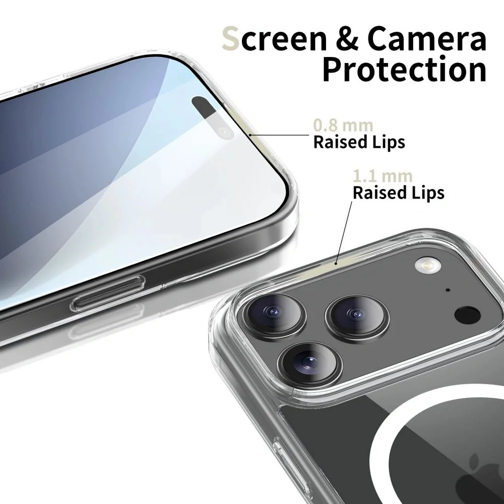 Tech-Protect FlexAir Hybrid MagSafe kryt na Google Pixel 10 / 10 Pro, priesvitný priesvitný