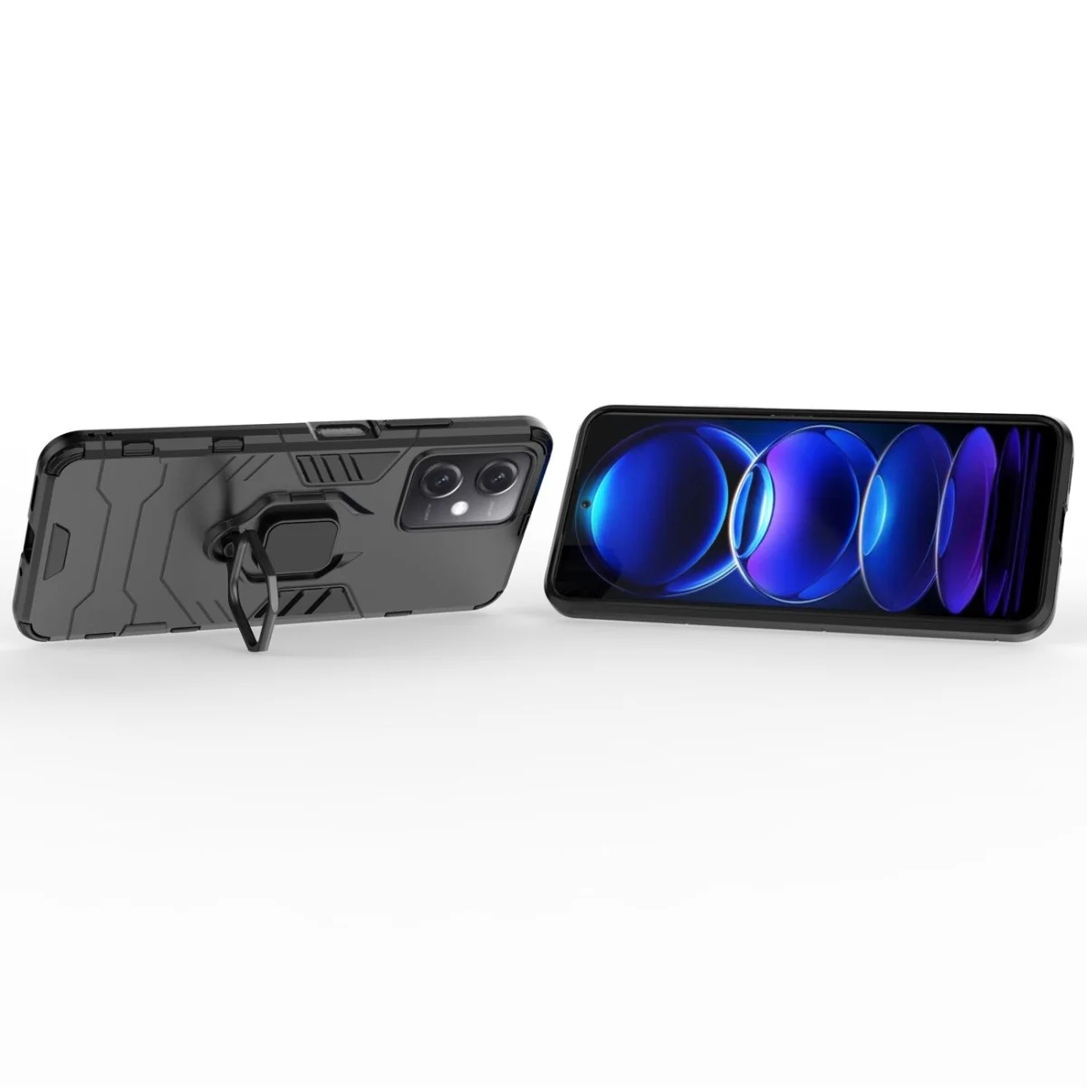 MG Ring Armor kryt na Xiaomi Redmi Note 12 5G / Poco X5 5G čierny