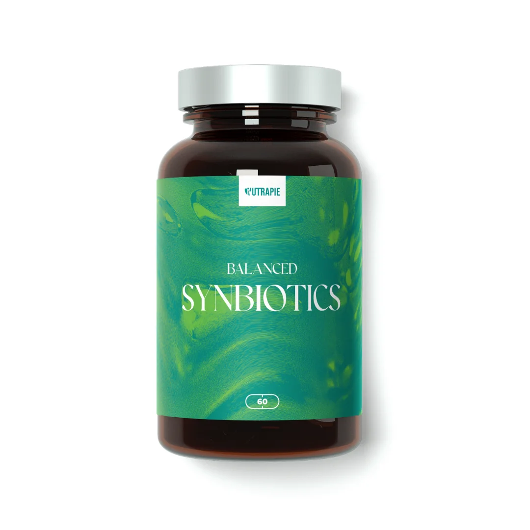 Nutrapie Balanced Synbiotics 1×60 kapsúl, výživový doplnok s probiotikami, postbiotikami a prebiotikami