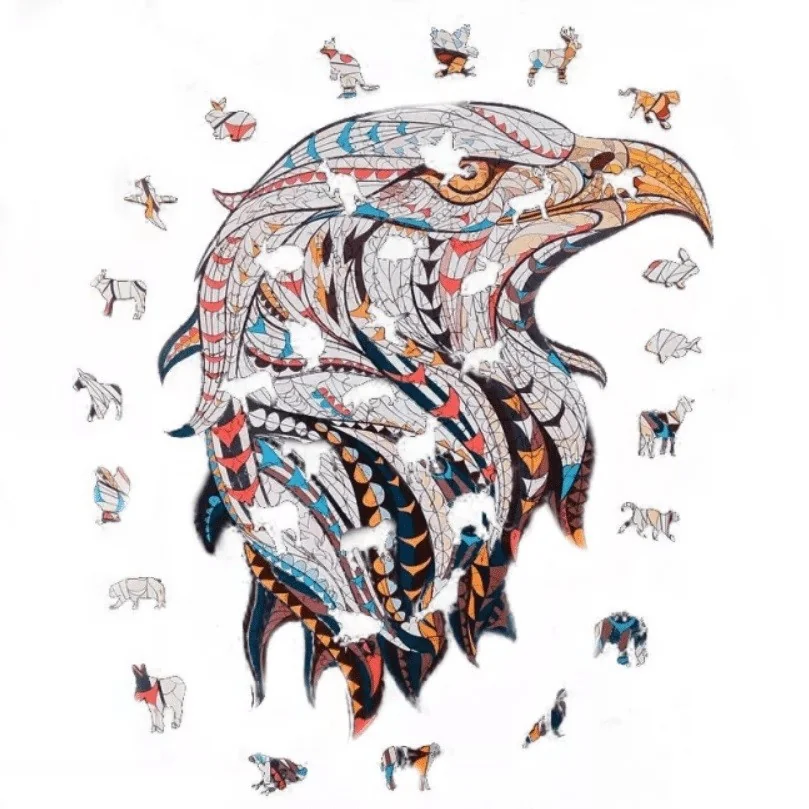 Drevené puzzle Adler