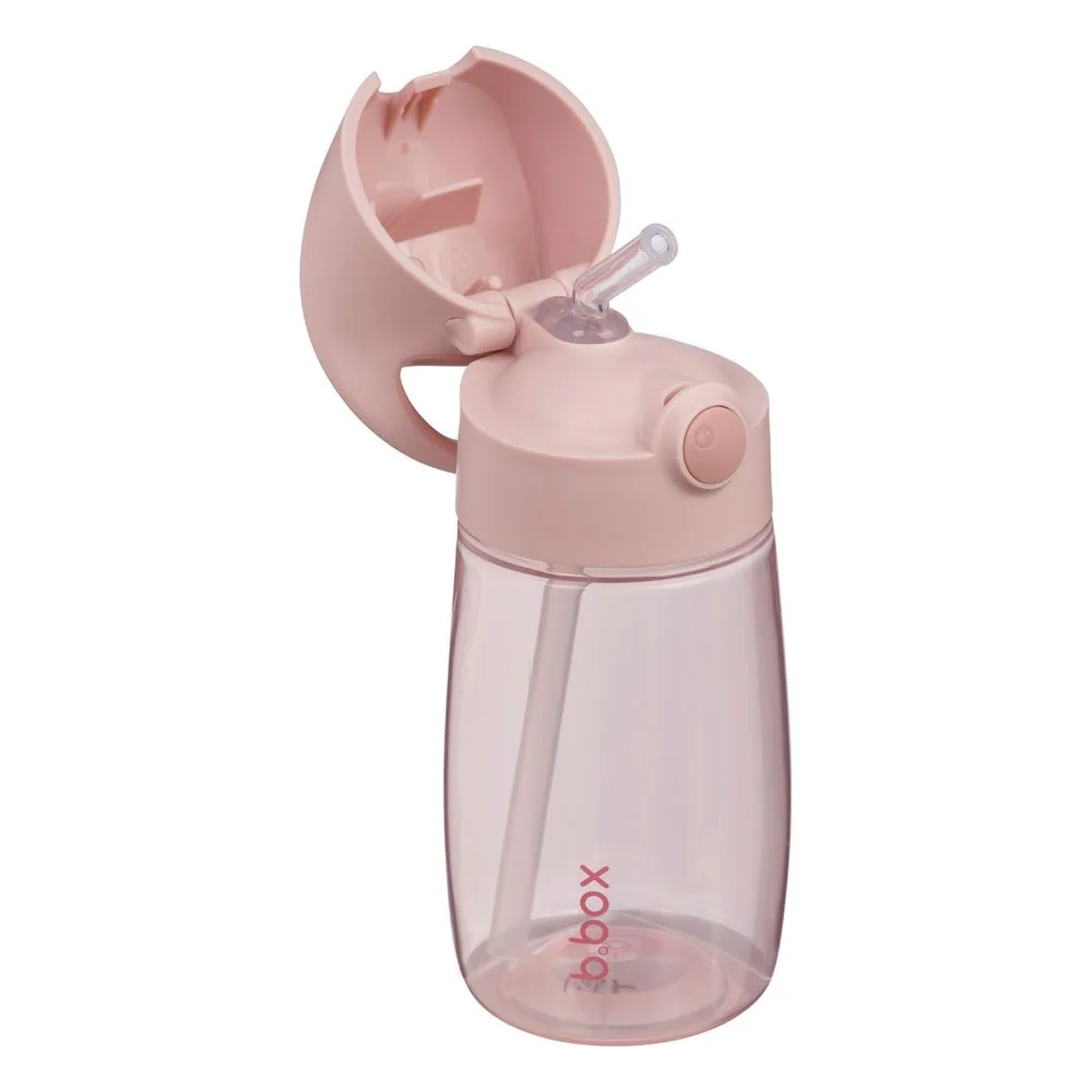 Fľaša na pitie so slamkou Junior 380 ml blush crush