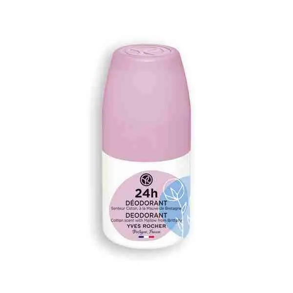 Yves Rocher Dezodorant 24 h s vôňou bavlny 1×50 ml, dezodorant