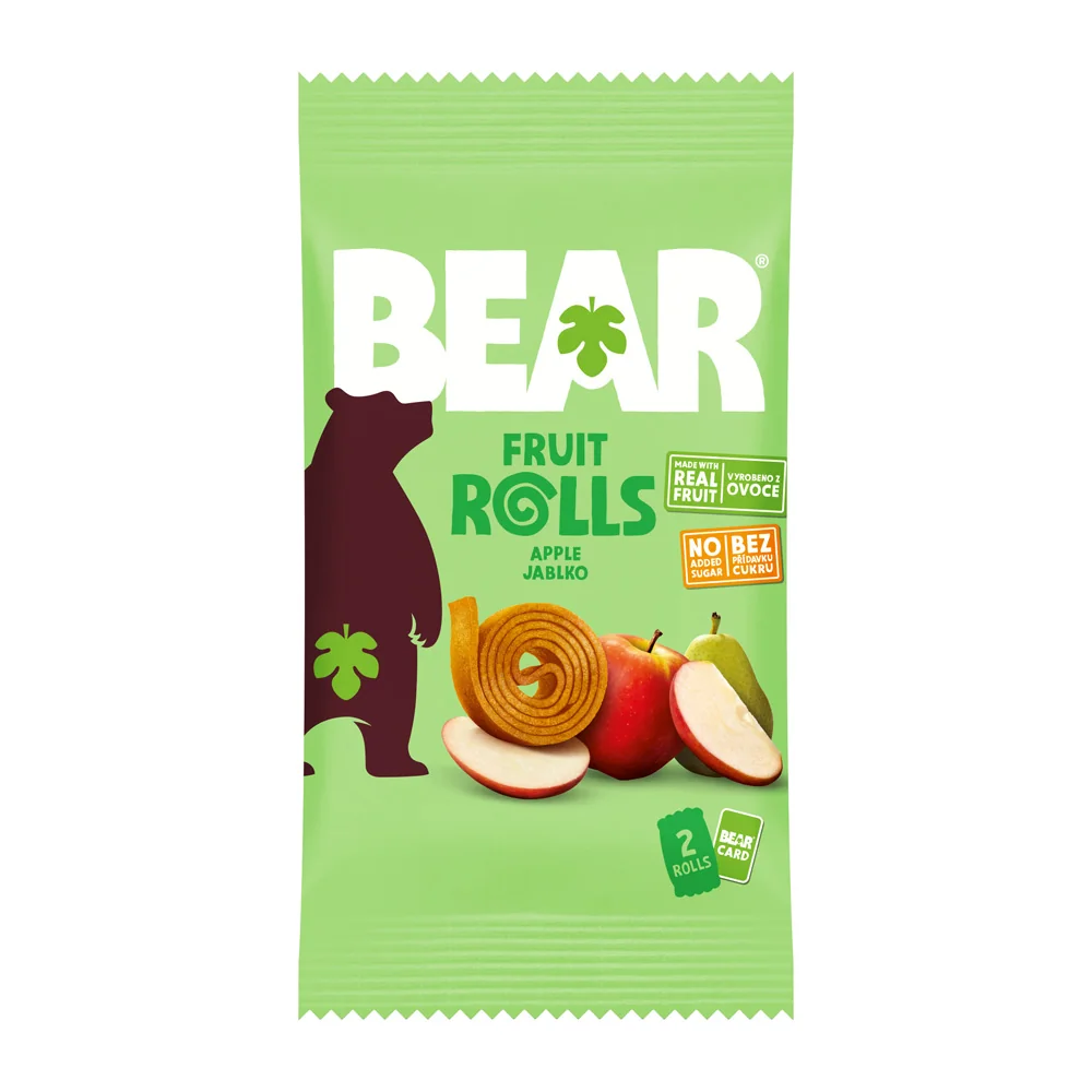 BEAR Jablkové rolky 1×20 g, jablkové rolky