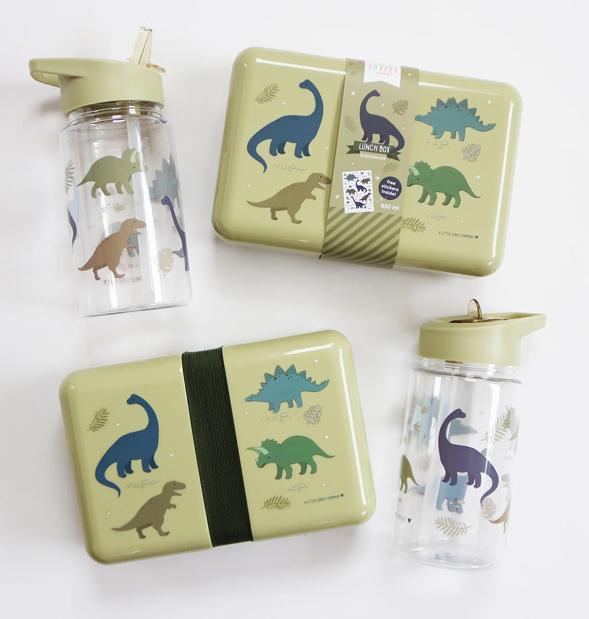 A Little Lovely Company - fľaša na pitie - dinosaury