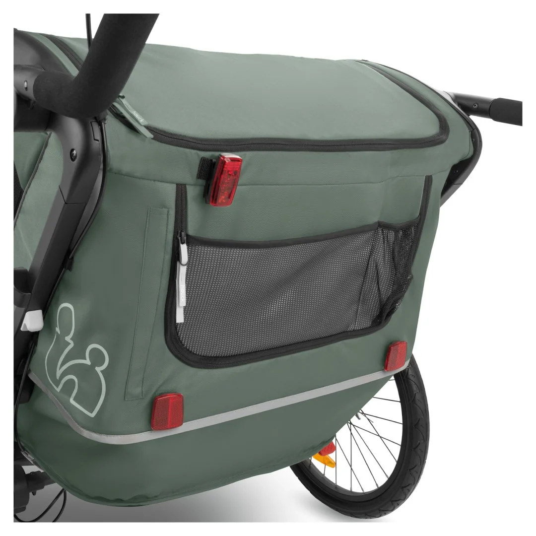Hauck Bike N Walk Duo cyklovozík 3v1 tmavozelený