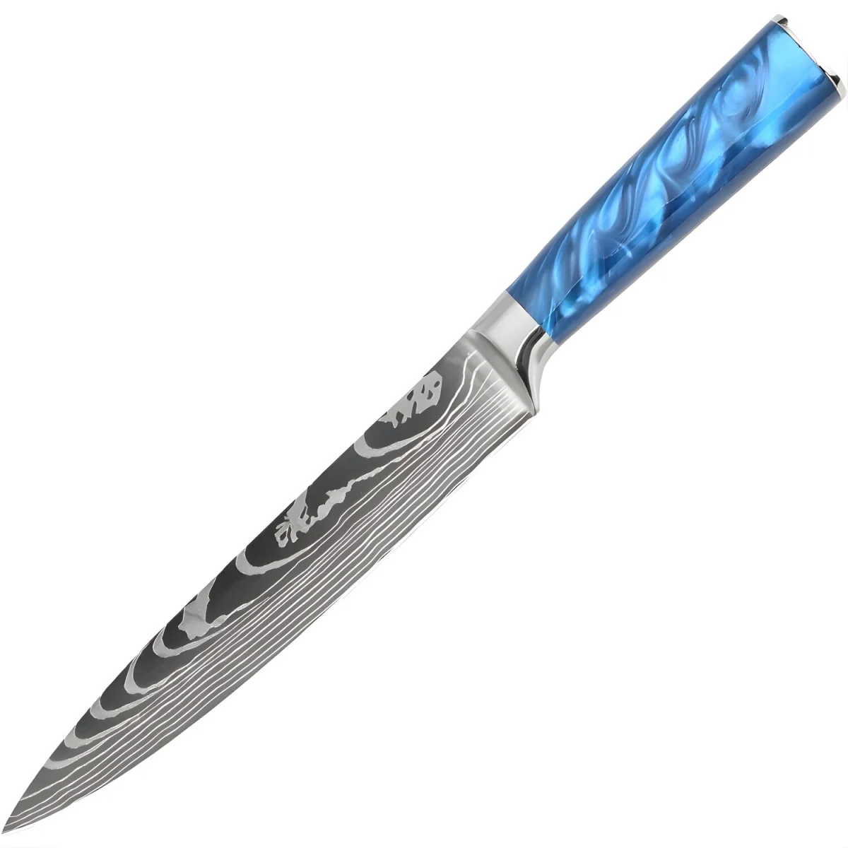 Kuchynský nôž Slicing s modrou úchytkou 1 ks