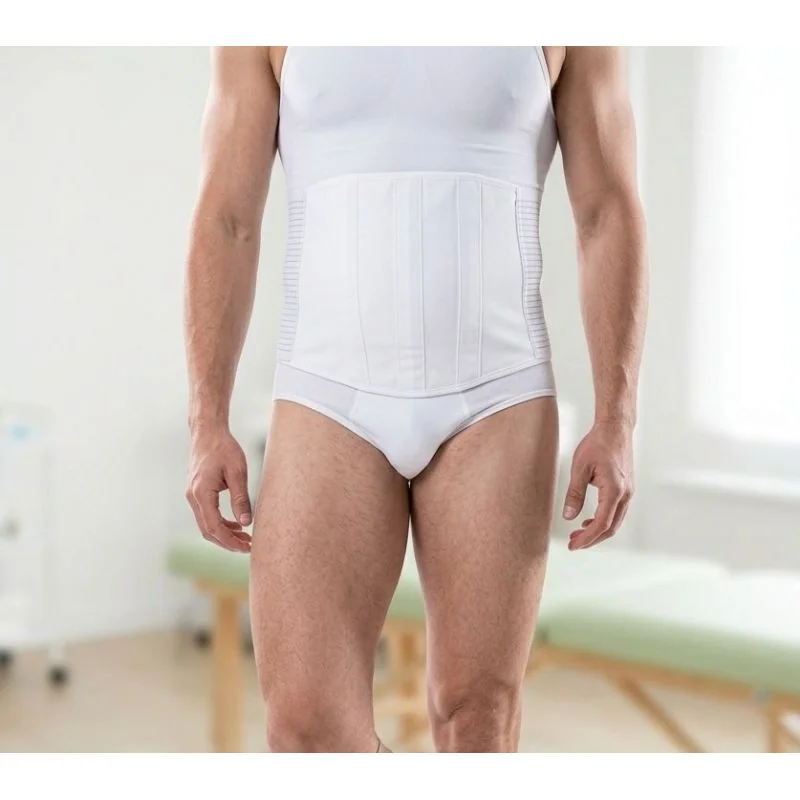 UNISEX Adaptabilný brušný prietržový pás LENDEN v výške 35 cm, Veľkosť: L