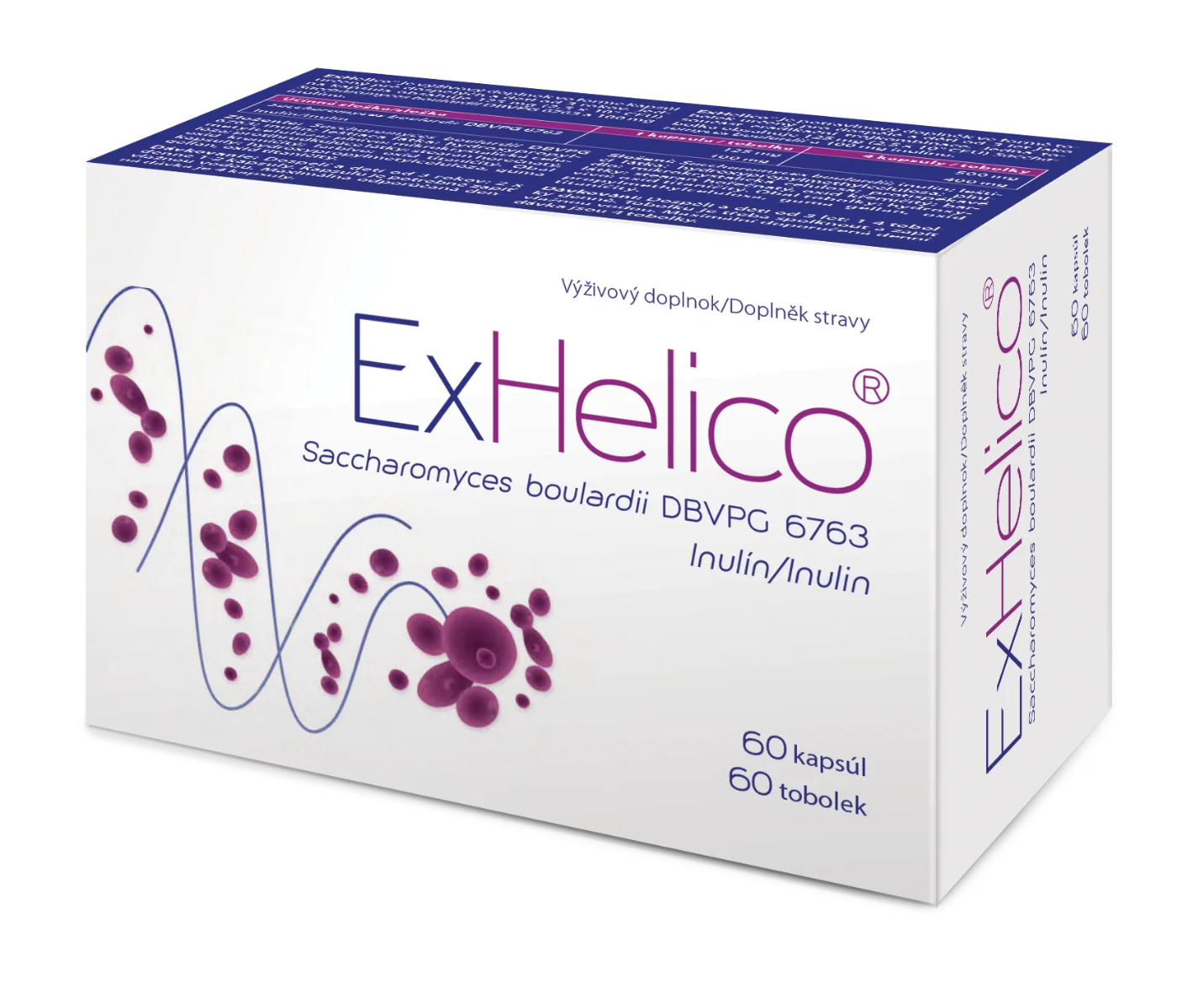 ExHelico 1×60 cps, výživový doplnok