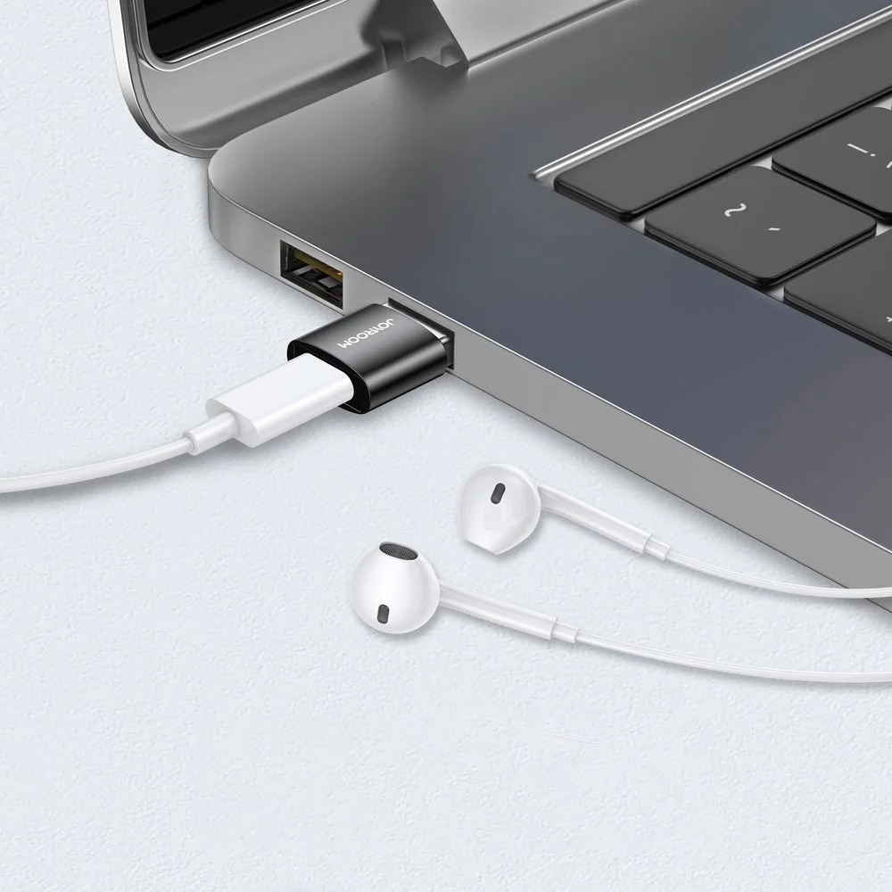 Joyroom adaptér USB-C - USB F/M, čierny