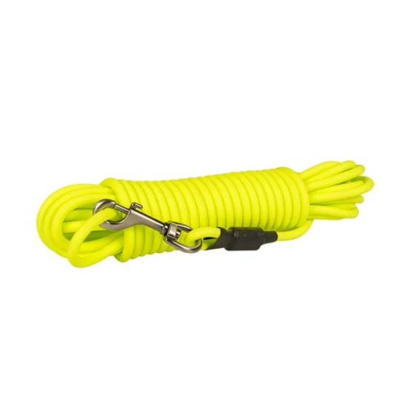 DUVO+ ExplorStopovacie vodidlo z PVC neónovo žlté lanko 10m/8mm