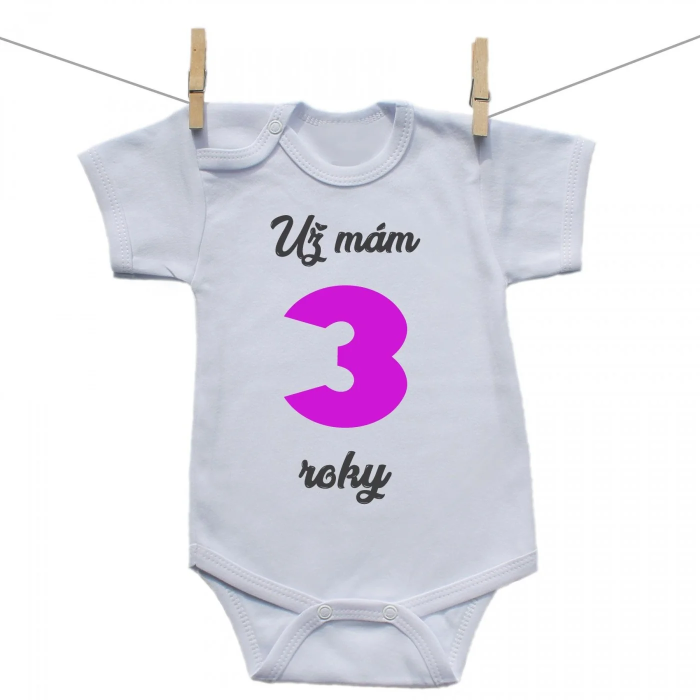 Boodyy Body s krátkym rukávom Už mám 3 roky Dievča Veľkosť: 56