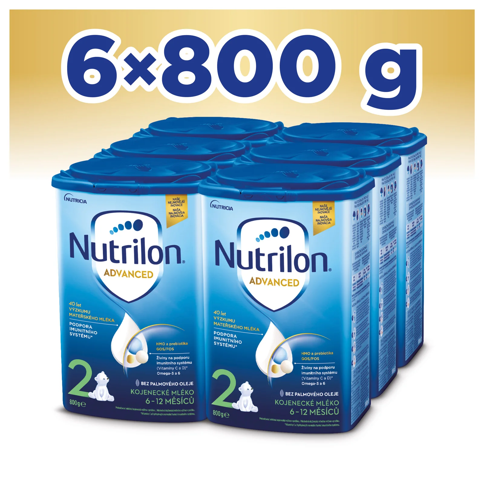 Nutrilon Advanced 2 6×800 g, dojčenské mlieko