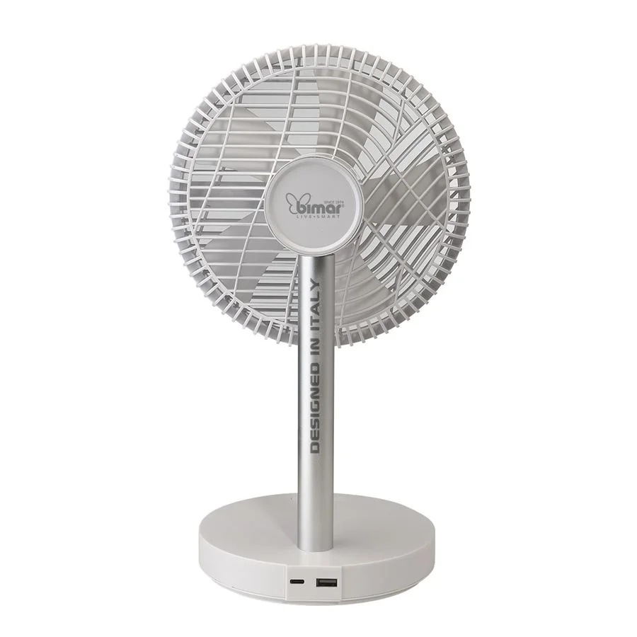 Stolový ventilátor Bimar VD 220.1 s nabíjateľnou batériou a WiFi