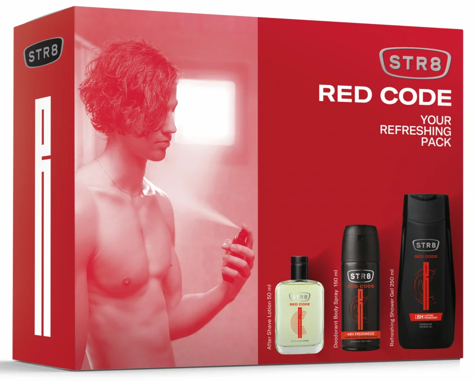 Str8 Red Code Voda Po Holeni 50ml+Deo 150ml+Shg 1×1 ks
