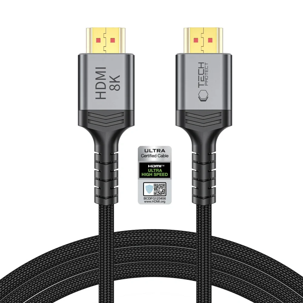Tech-Protect Ultraboost kábel HDMI 2.1 4K / 8K 2m, čierny