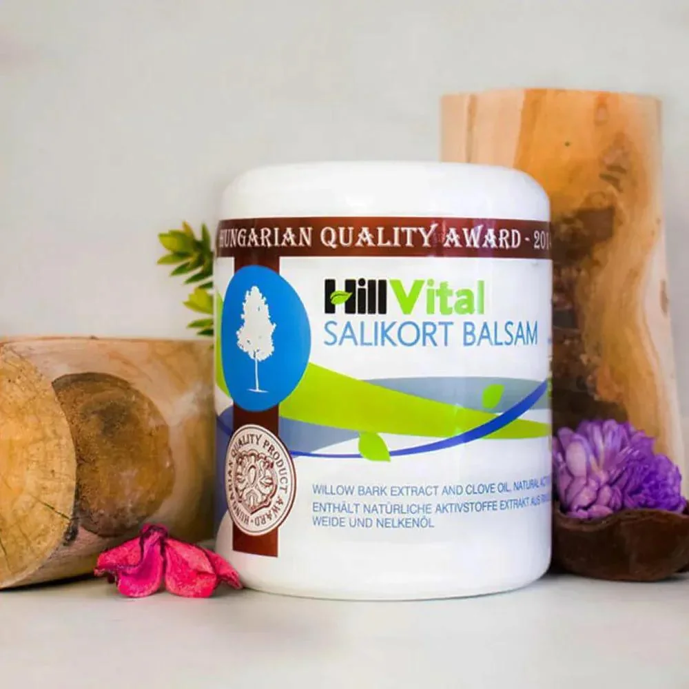 Hillvital Salikort balzam 250 ml na zmiernenie zápalu Objem: 250 ml