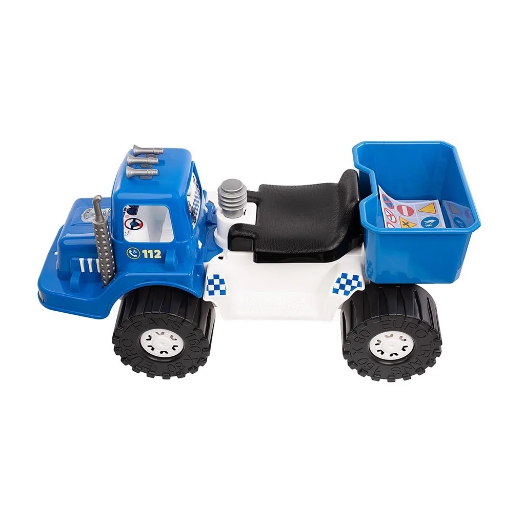 Detské policajné odrážadlo BAYO POLICE 70 cm modré , 20C44910