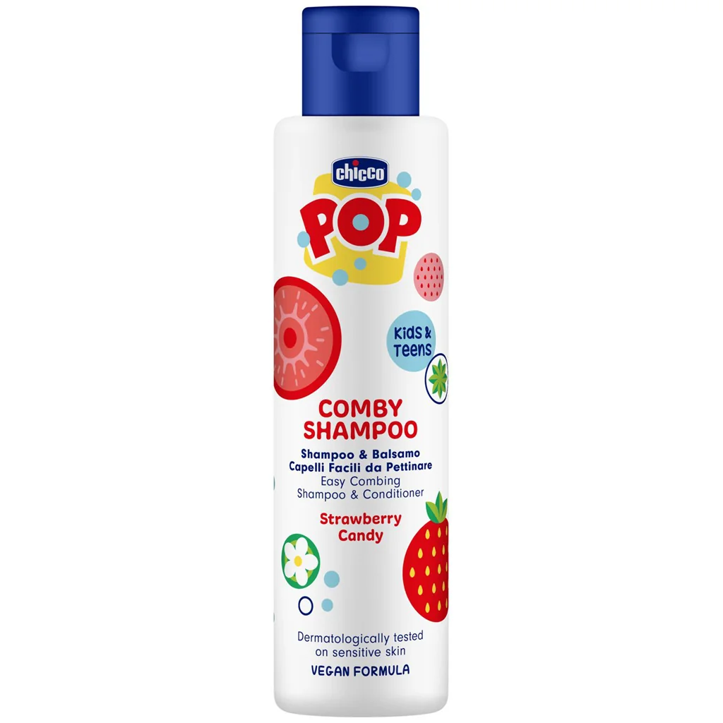 CHICCO Šampón a kondicionér Comby Strawberry POP pre deti a teenagerov 250 ml